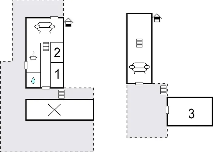 Three-bedroom In Feriehus *